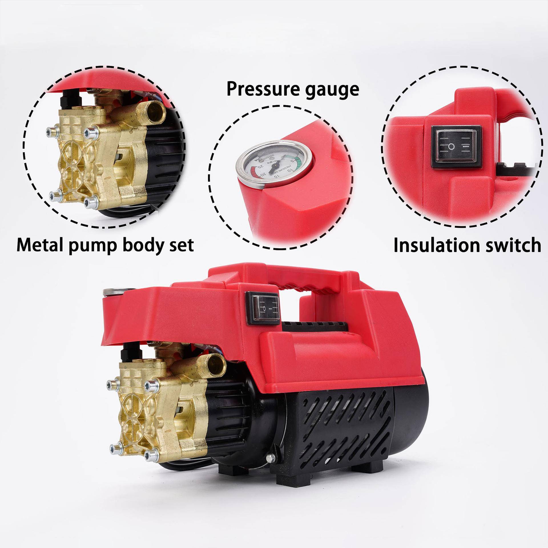 工厂MO2004直营家 用枪洗车机手提式高压清洗机 关停洗车水泵机清