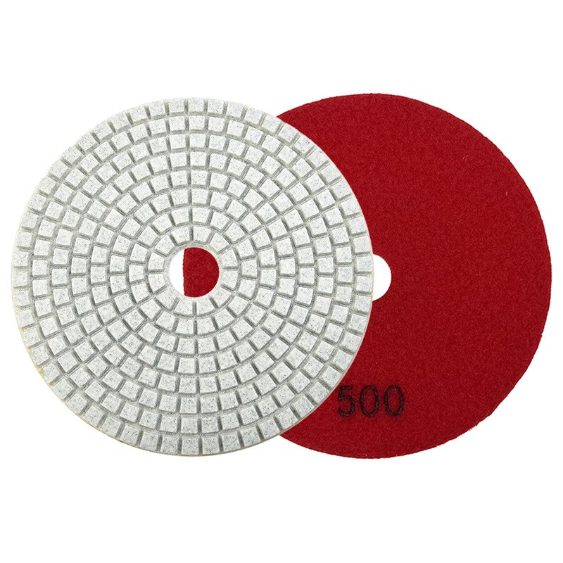 5寸水磨片石材抛光大理石花岗岩水磨石水泥地125mmV翻新树脂软磨