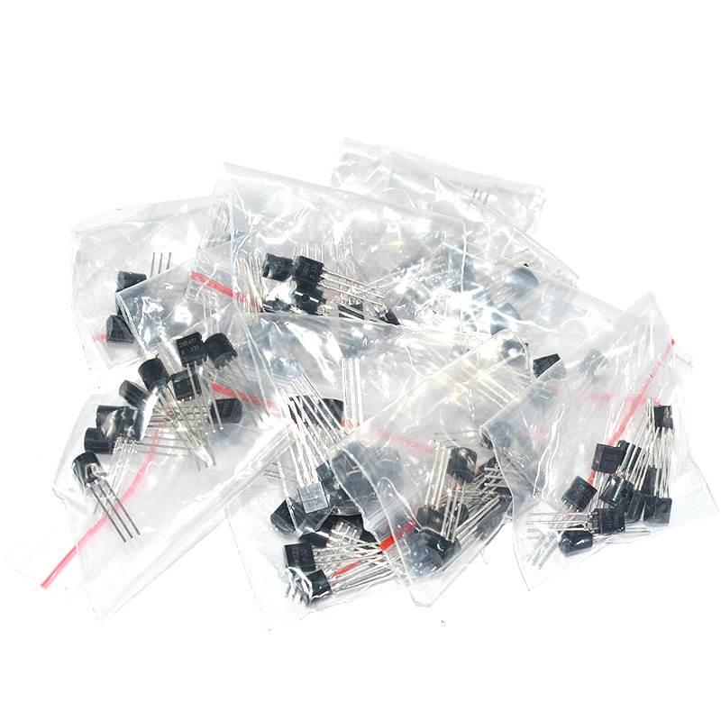 17种直插三极管包TO-92常用电子元件包 PNP NPN 每种10个共170个*