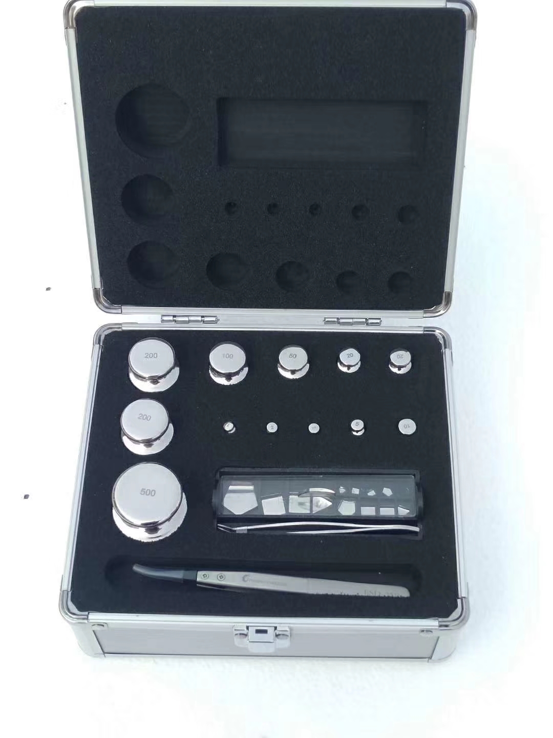 1mg-500fg套装 不锈钢砝码 M1F2F1E2级标准砝码天平砝码电镀铬砝