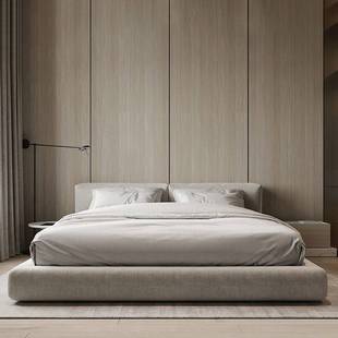 极简布艺床现代简约小户型主卧双人床1.51.8米可定制储物 新品 意式