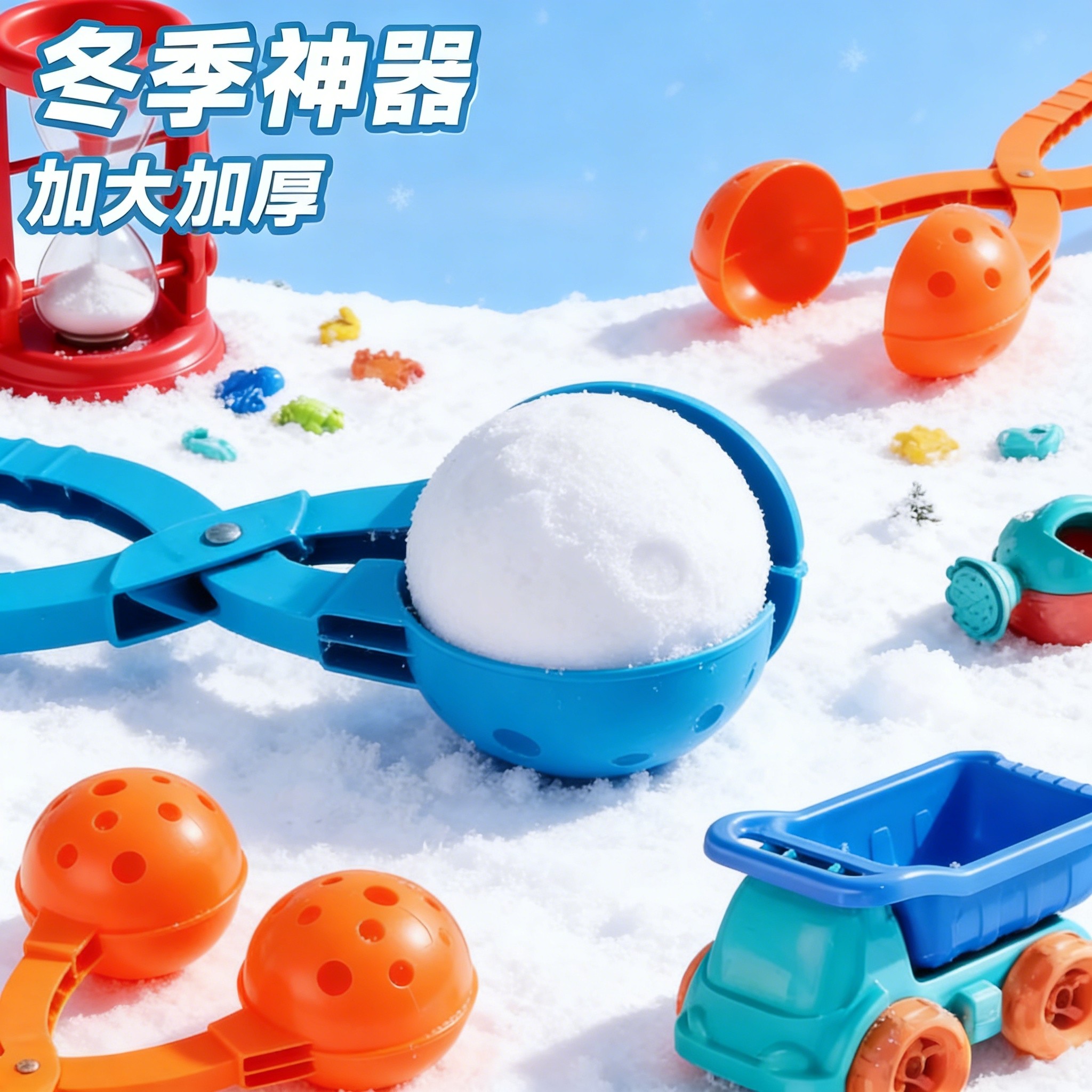 雪球夹玩具儿童户外夹雪神器冬季玩雪工具升级大号雪铲休闲娱乐,玩具/童车/益智/积木/模型,其他模型玩具,淘宝优惠券,粉丝福利购,淘宝优惠卷