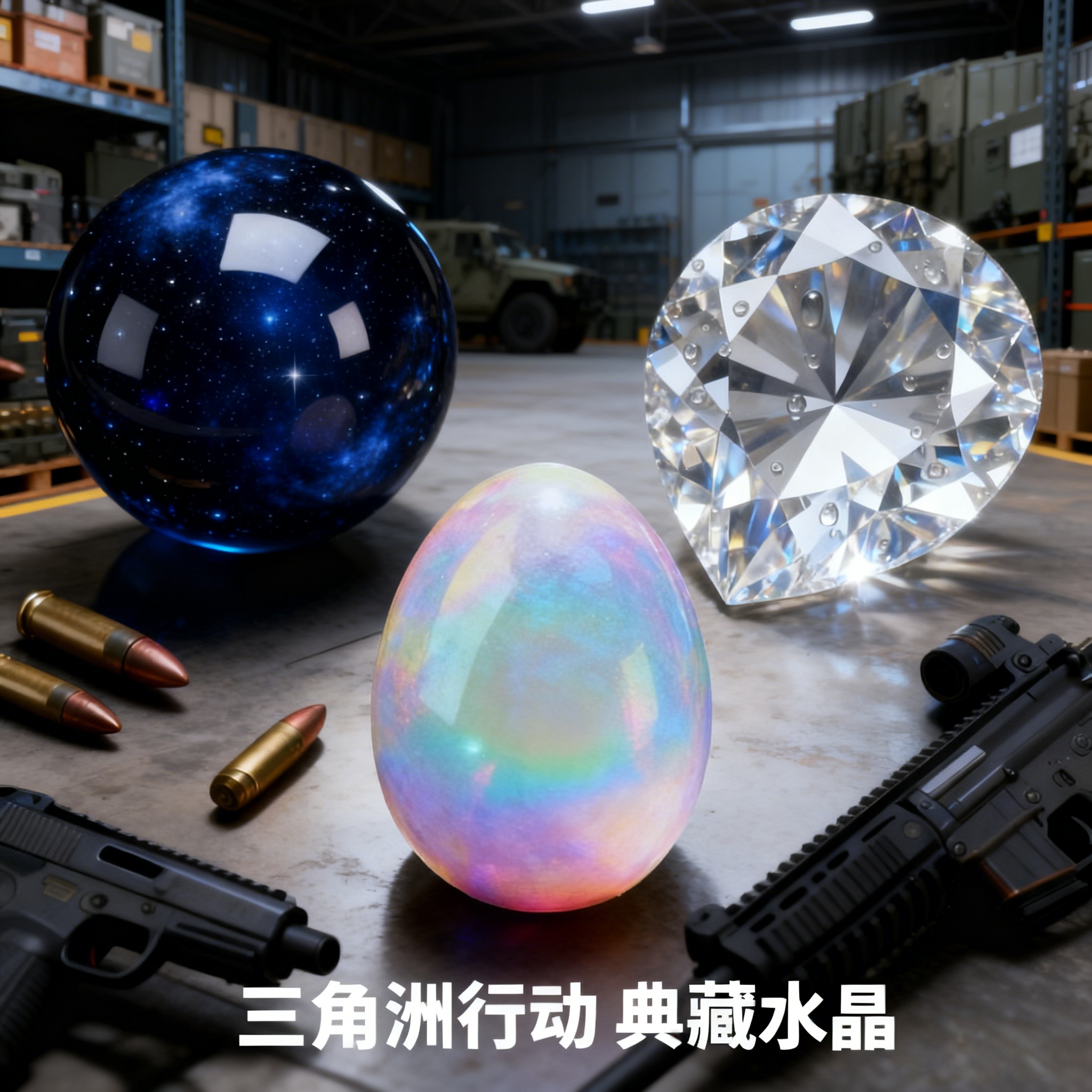 三角洲行动典藏水晶球非洲之心游戏周边海洋之泪收藏品炫彩鸟蛋