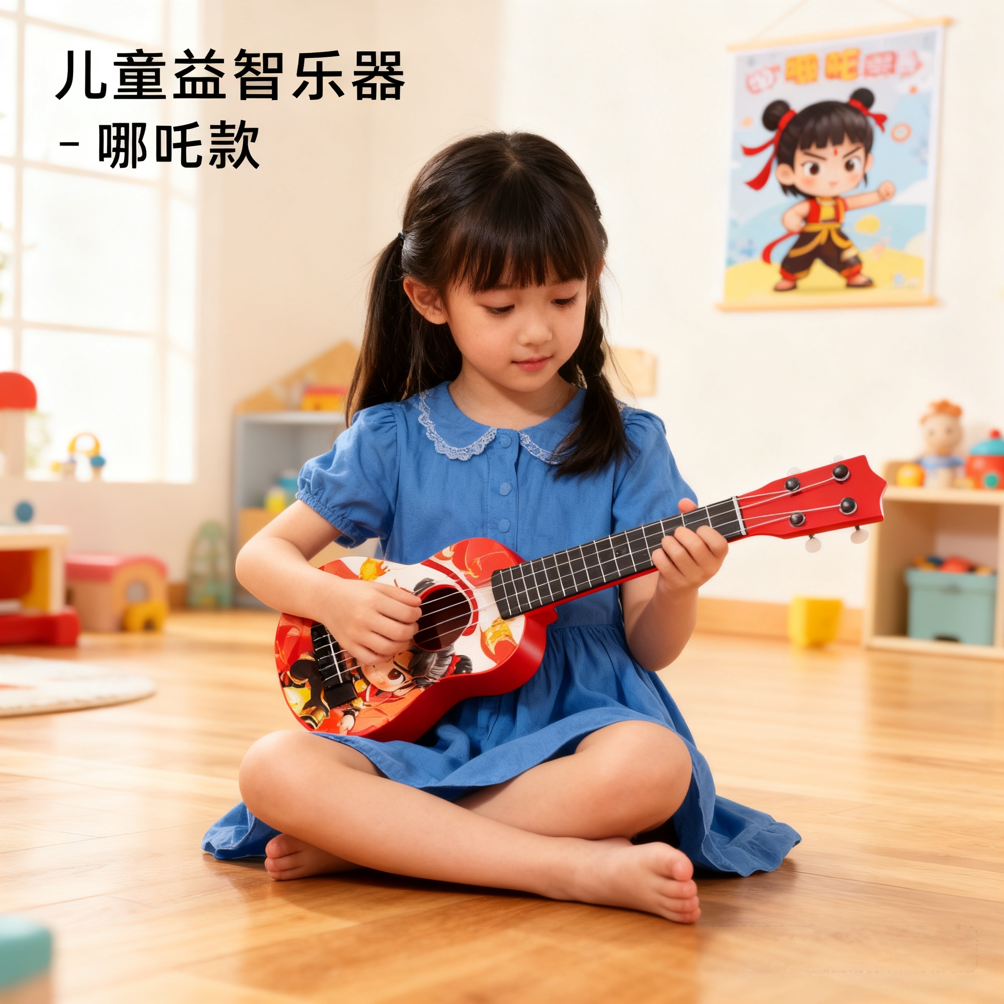 儿童尤克里里玩具乐器仿真吉他可弹奏启蒙益智乐器音乐玩具礼物