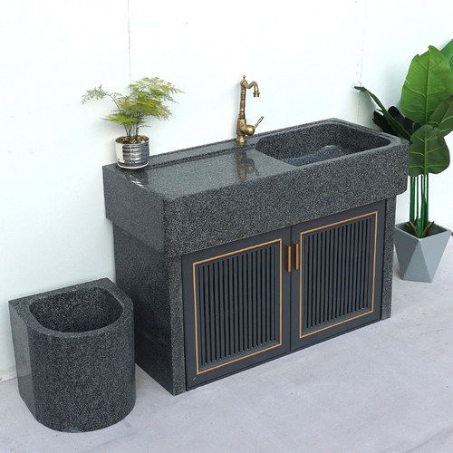 洗衣池整石大理石户外