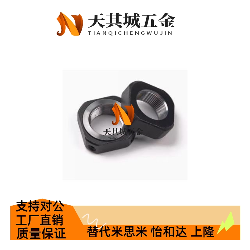 精密滚珠丝杆支撑座方形锁紧螺母螺帽RN-M 6 8 10 12 15 17 20 25