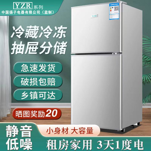 一级能效冰箱家用小型双门冷藏