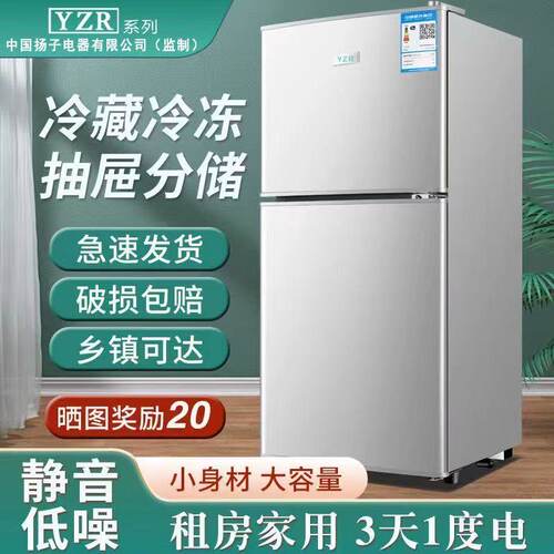 扬子小冰箱家用双门无霜小型冰箱
