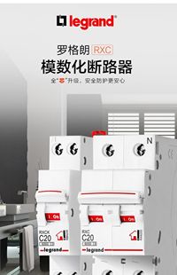 罗格朗空气开关1P N断路器2P总开保护器家用3P4P63a家用短路保护