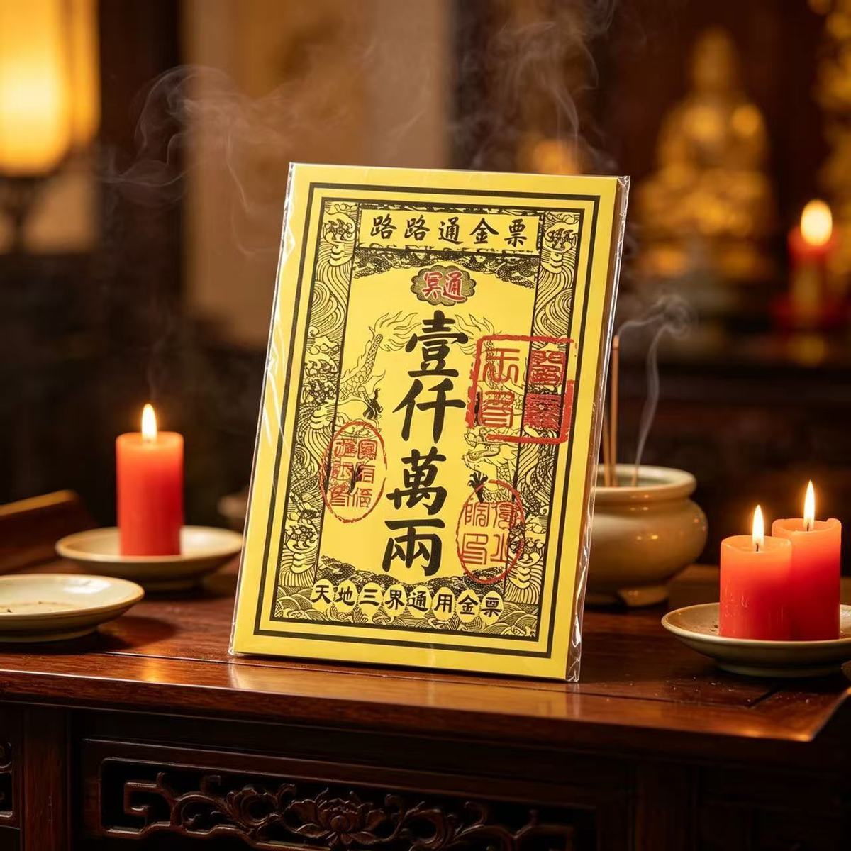 路路通金票金纸黄纸印刷清晰通用