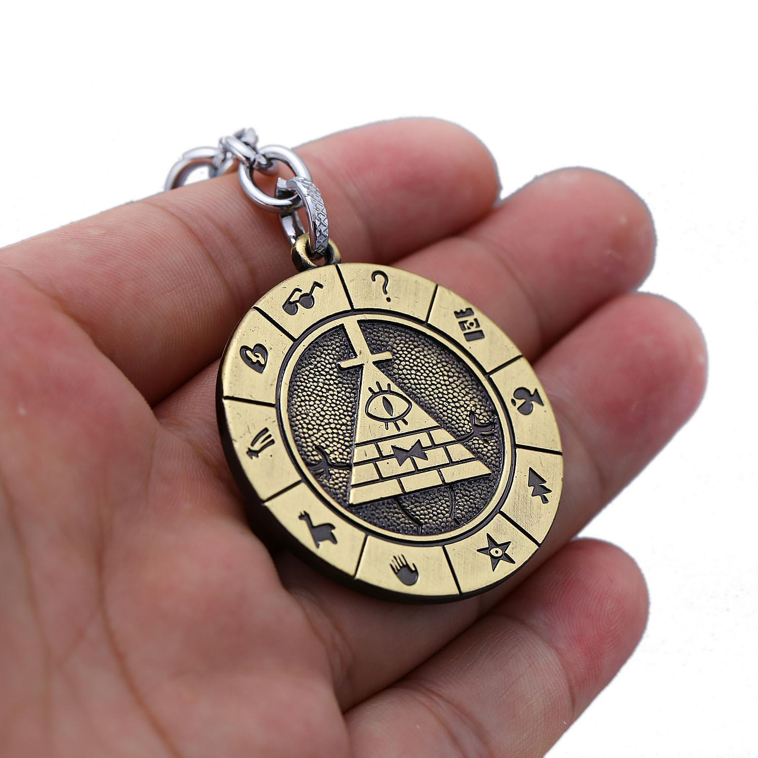 Gravity Falls Bill Keychain 怪诞小镇 比尔Bill 时光宝石钥匙扣