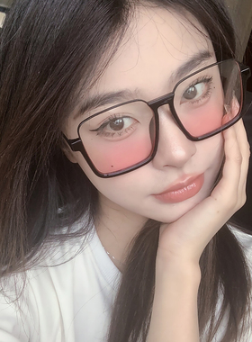 速发大框腮红素墨氛器神围感拍照防紫外线颜镜潮太镜
