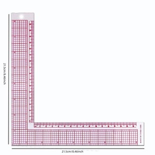 Multi functional L-shaped clothing grading ruler pattern mak