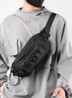 Outdoor waterproof fashionable men chest bag multifunctional