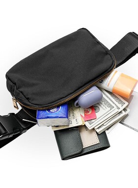 Waist bag nylon waterproof chest bag outdoor sports running