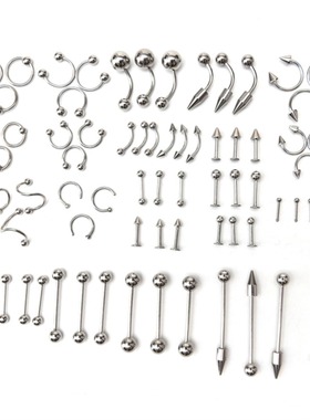 Body piercing earrings made of stainless steel 304 for men a