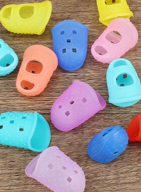 Yellow Orange Purple Blue Guitar Finger Protector Finger Pad