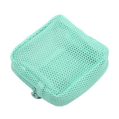 马卡龙色系网纱化妆包女新款大