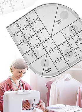 Acrylic multifunctional sewing ruler clothes cutting ruler h