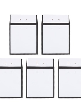 10pcs Simple Black and White Pink Bow Handbag Tie Silk Scarf