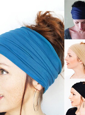 2024 solid color versatile sports headscarf neck cover dual-