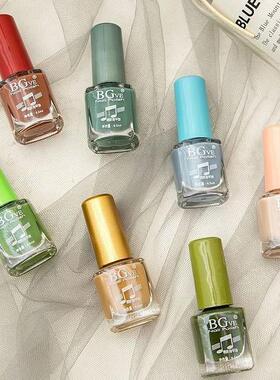 Nail polish gorgeous students 指甲油绚丽学生酒红色大红色