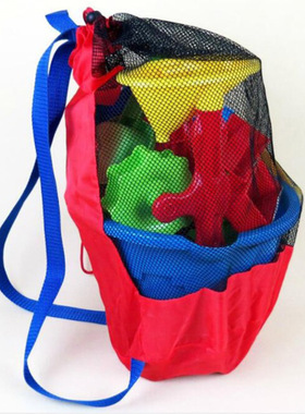 Children beach toy mesh bag can carry large mesh bag for bab