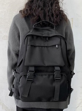 Backpack for women fresh college style ins women bag solid c