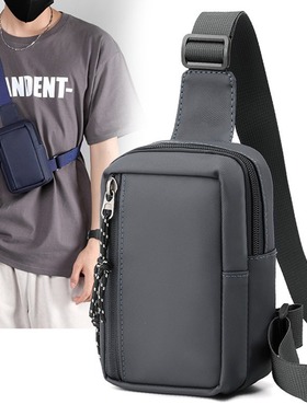 Crossbody bag men trendy street sports chest bag men diagona