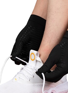 Black copper fiber warm gloves for winter rehabilitation tra