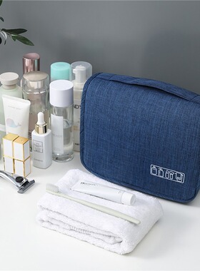 Hanging wash bag Hanging frosted dry wet separation storage