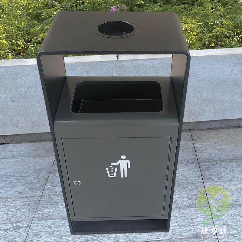 户外公共环卫镀锌板铁皮不锈钢喷塑烤漆垃圾桶方形果皮箱金属单筒,基础建材,不锈钢垃圾桶,淘宝优惠券,粉丝福利购,淘宝优惠卷