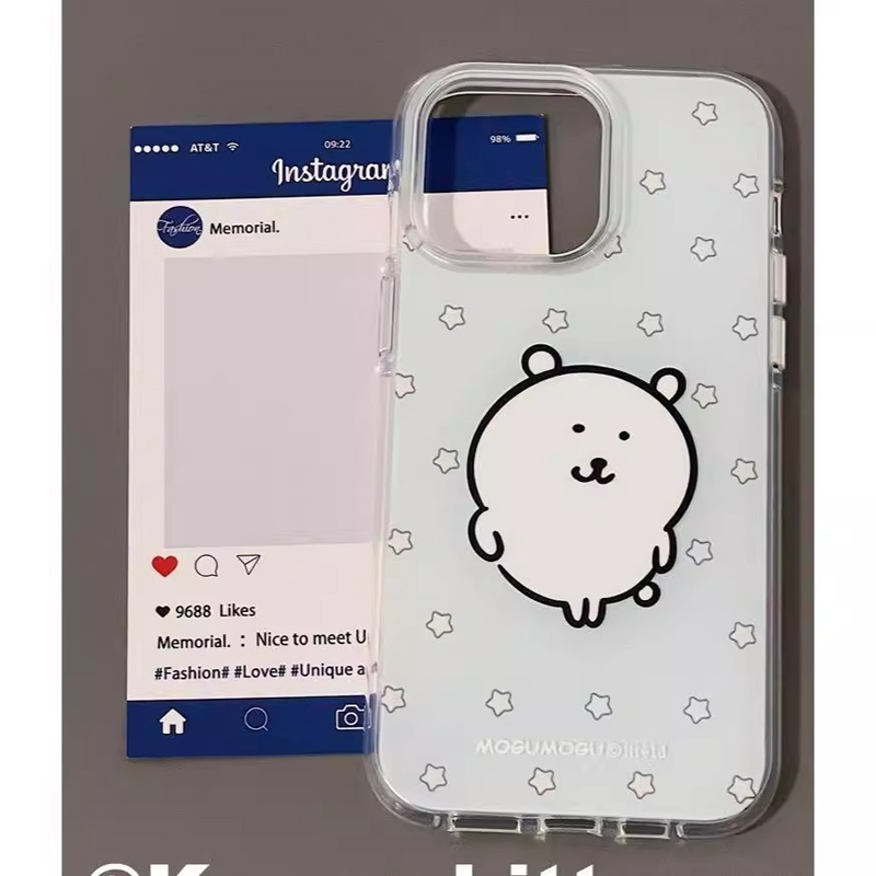 ZYL卡通自嘲熊适用于vivo x200promini/x100s手机壳s30/20pro/19/18t/16女neo10/9pros/z10turbo白底IMD