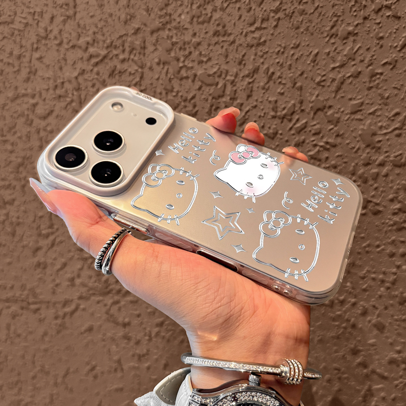 ZYL卡通kt猫线条适用于oppo A5/a3Pro手机壳a97/a96新款真我realme GT7/NEO6se彩银13/12x/11pro女创意可爱