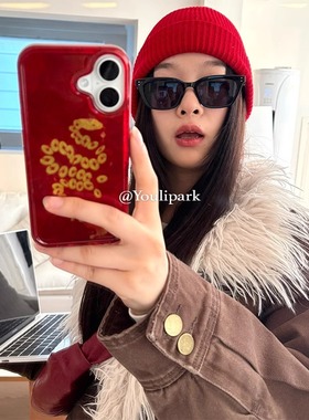 新中式国风红色铜钱蛇适用于红米k70pro至尊60s全包k40保护套k30pro羽纱note12Turbo红米note13rpro/K50至尊