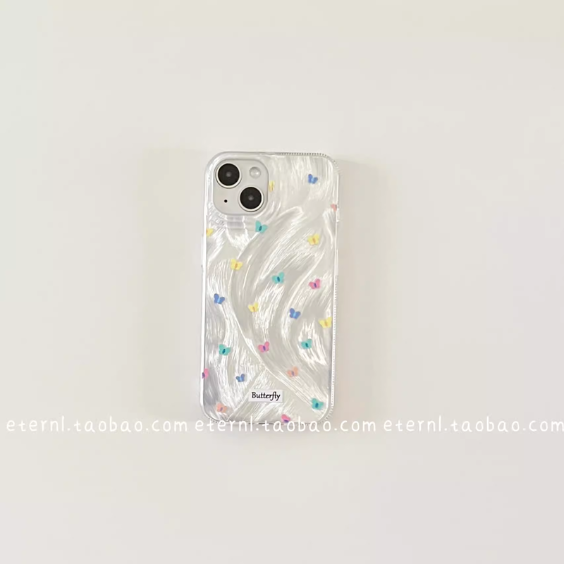 小众蝴蝶IMD手机壳羽纱适用于三星s25+/s23/22/21FE/note20/10/s24/s9/s8手机壳a52/a51羽纱s9至尊A33软壳a53