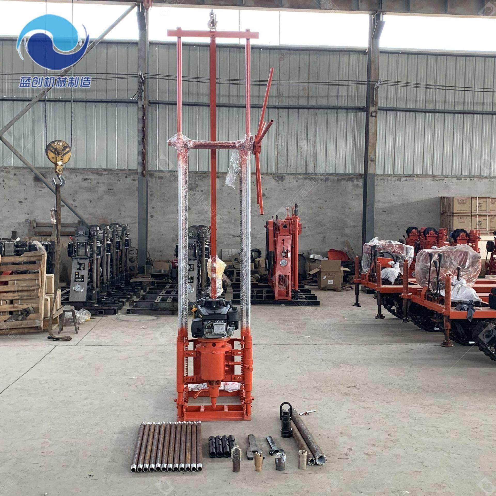 轻巧灵便便携式土壤取土钻机 地质勘探岩心钻机 lc-30l取芯钻机