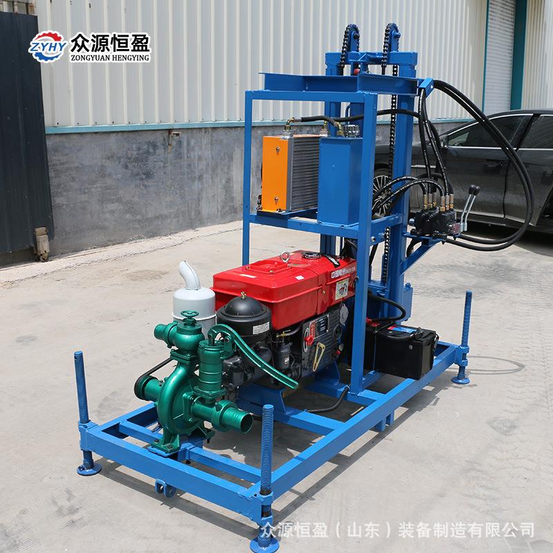 钻井机22马力家用折叠农田灌溉小型打井机打井机柴油液压水井钻机