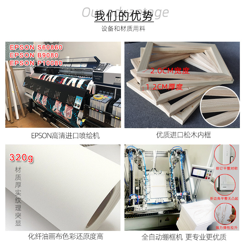 广东工厂游戏涂鸦餐厅挂画帆布
