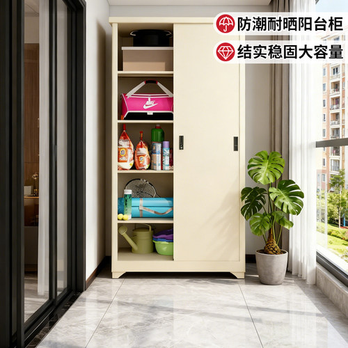 阳台杂物柜防晒防尘大容量置物柜