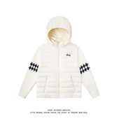 KINDD复古立领针织拼接轻便50白鸭绒排骨羽绒服冬款 保暖外套