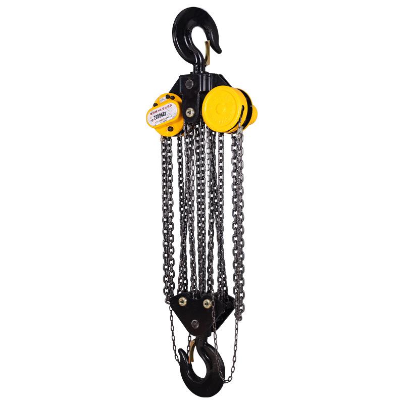 雄狮双链手拉葫芦1吨2吨吨5吨圆形手拉葫芦倒链起重手动葫芦