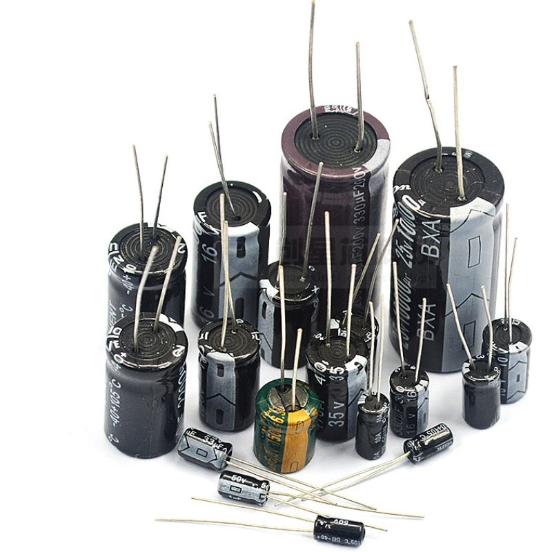 直插铝电解电容器元件16V/25V/35V/50V 1000UF/2200UF/100UF220UF