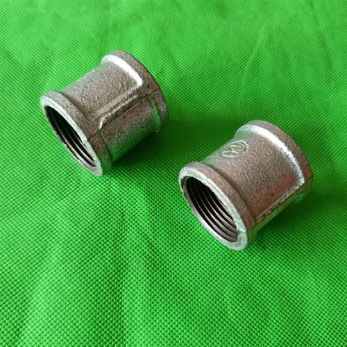 直通管古热镀锌水管铁接头配件内丝直接4分一寸半6分水管接头直接