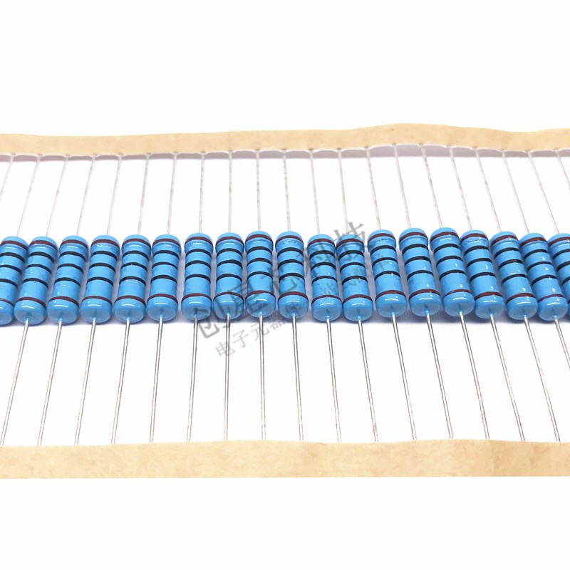 插件金属膜电阻 2W 1% 1R 1.2R 1.5R 1.8R 2R 2.2R 2.4R 多规格