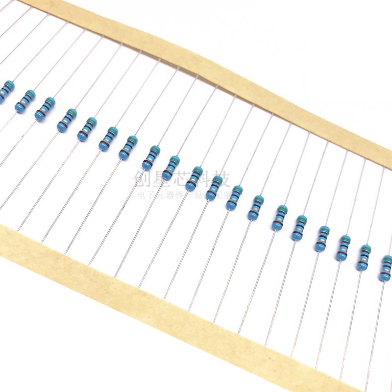 插件金属膜电阻 1/4W 1% 620R 680R 750R 820R 910R 1K全新多规格