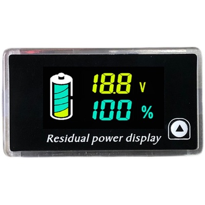 12V24V48V60V72电瓶剩余电量表显示器电动车磷酸铁锂电池DC电压表