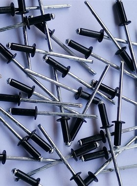 低价处理b黑色铝制抽芯铆钉GB12618装潢钉开口型铝拉钉K3.2*9