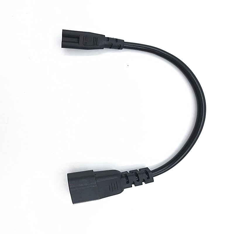 C14-C5品字尾转梅花尾品字公头转梅花电源转换线C14转C5超短线