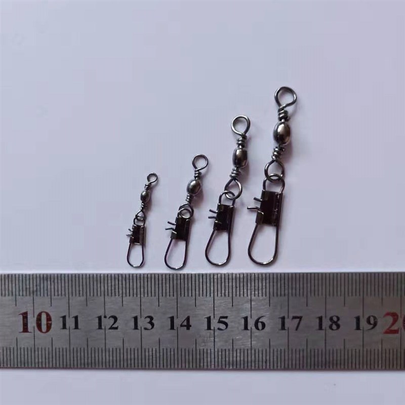 海竿钓鱼小配件串钩爆炸钩美式转环连接器8字环别针链接扣八字环